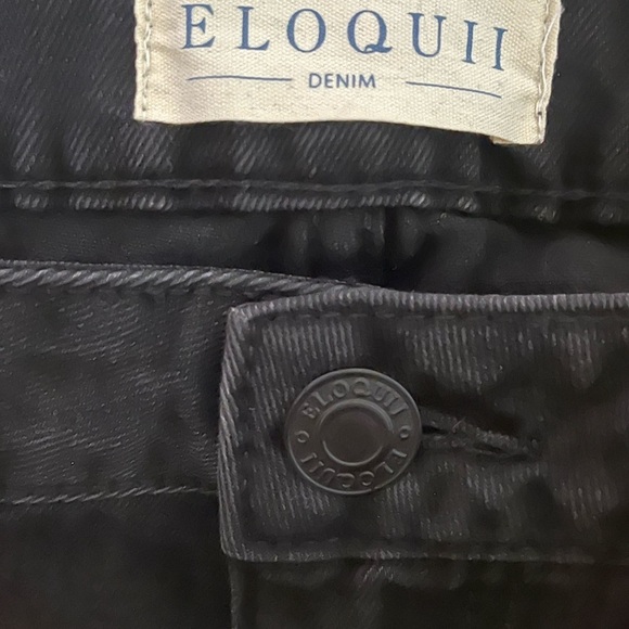 NWT Eloquii Black Distressed jea Sz 22 - Picture 9 of 9